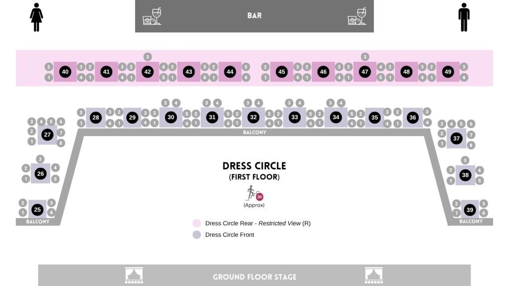 Dress Circle Seating Chart 05.10.26